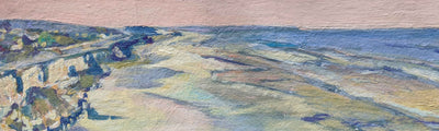 Del Mar Bluffs- landscape pastel - Sunny-Creek-Studios