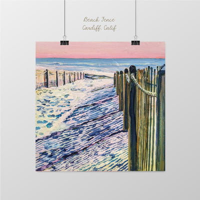 Cardiff Beach Fence, Encinitas - Sunny-Creek-Studios