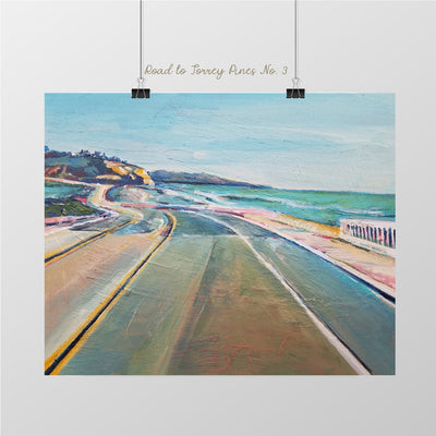 Road to Torrey Pines Painting. Del Mar - Sunny-Creek-Studios