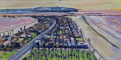 South Mission Beach and Mission Bay, View of Point Loma - Sunny-Creek-Studios